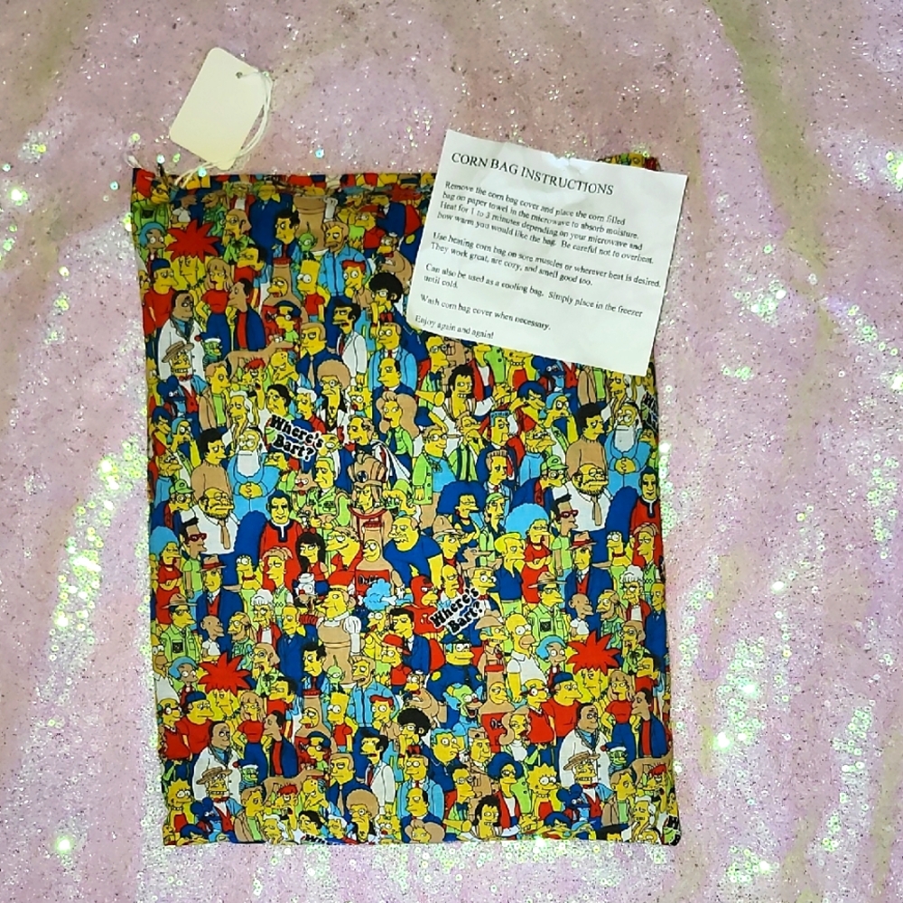 Corn Bag featuring The Simpsons. Warm or Cold THERAPY CARE!